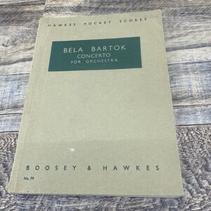 Bartók Concerto for Orchestra Hawkes Pocket Score #79 VTG Classical